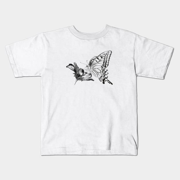 Schmetterling Kids T-Shirt by sibosssr